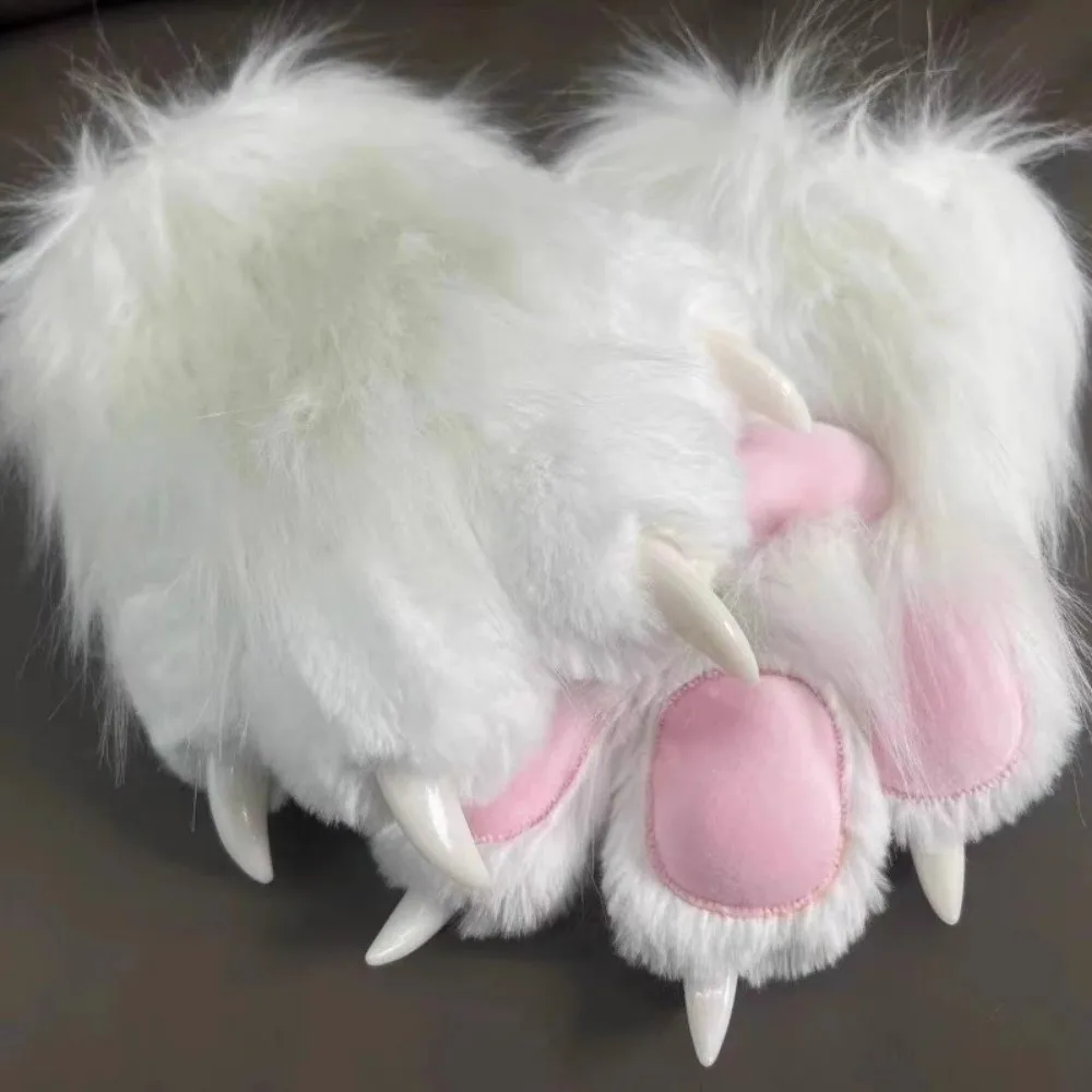 1 Stück Neuer Plüsch-Cosplay-Katzenpfoten-Handschuh Verdickte Quietschende Katzenpfoten-Fäustlinge Cartoon-Tier-Cosplay-Handschuh Geschenke – Detail 2