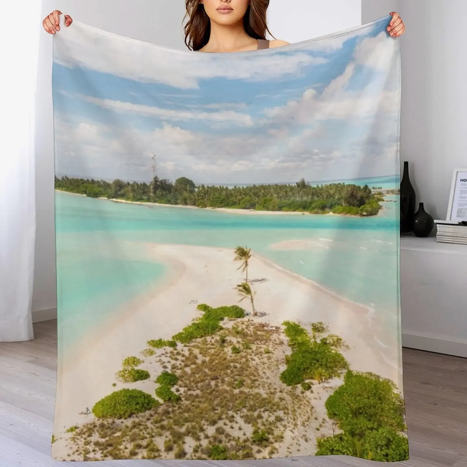 

beach themed for home Throw Blanket warm for winter for sofa Thins Custom Blankets