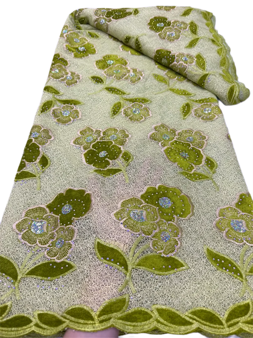 

Новая бархатная кружевная ткань с французскими блестками и камнями, 2022, высокое качество, африканская бархатная кружевная ткань, нигерийское кружево для шитья женских платьев