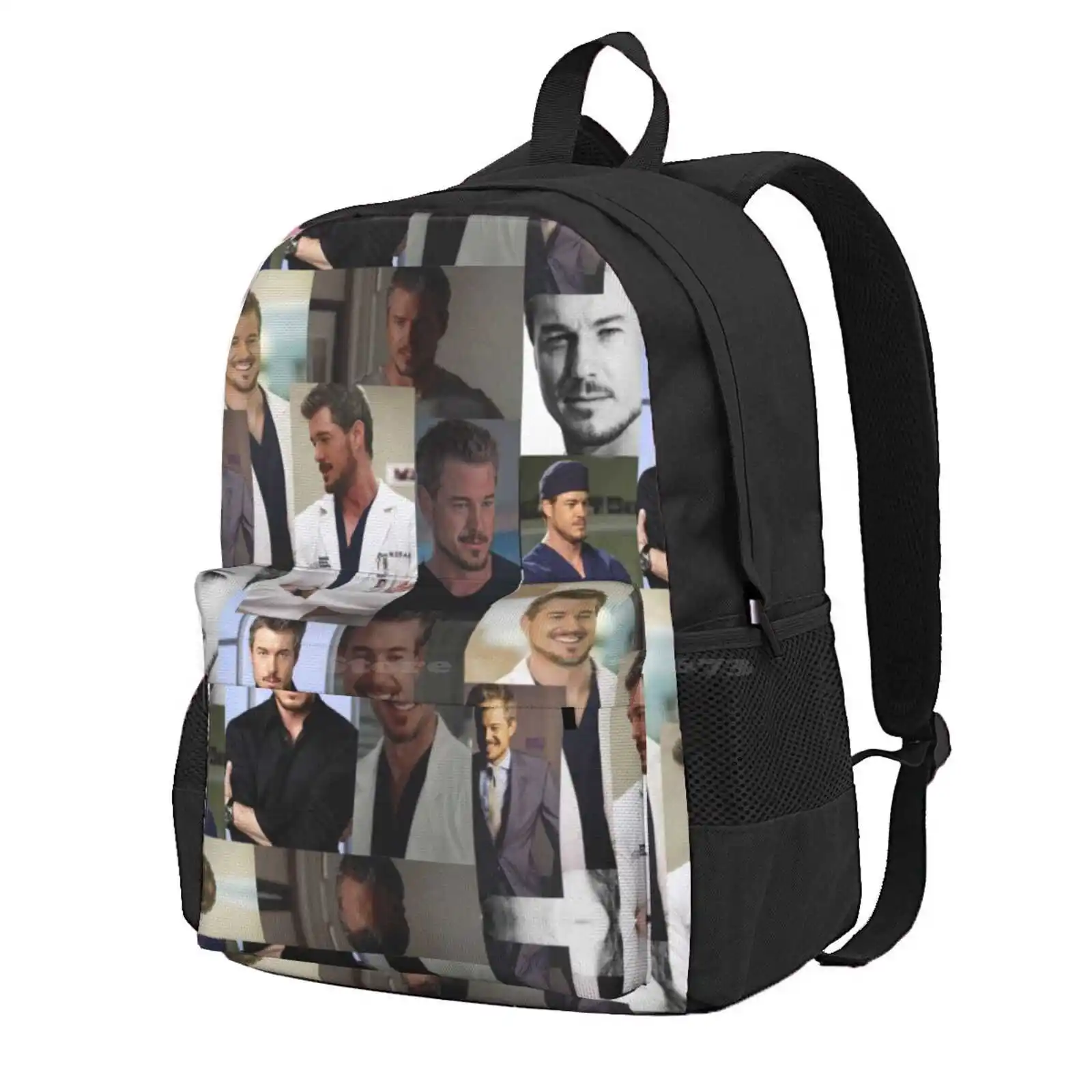 Mark Sloan Hot Sale Schoolbag Backpack Fashion Bags Derek Sheperd Greys Anatomy Meredith Grey Patrick Dempsey Merder Mark Sloan