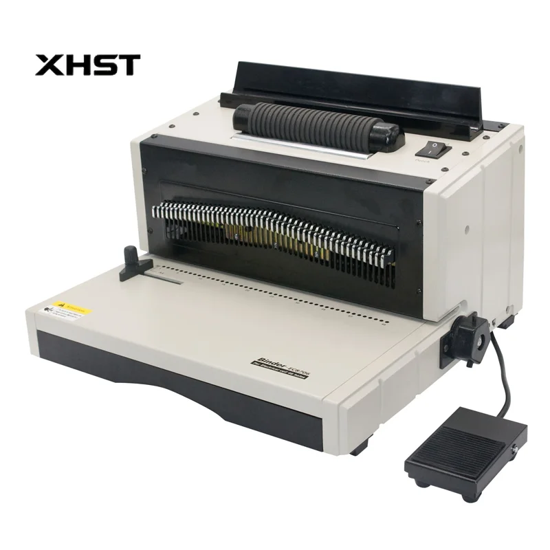 30 Sheets Punching Capacity Heavy Duty Spiral Coil Calendar Binding Machine MC8706