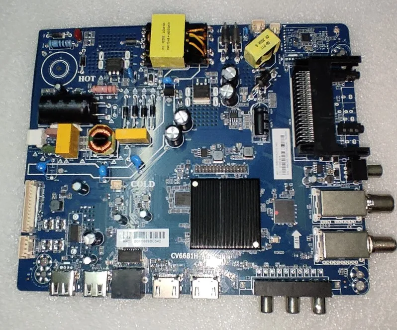 CV6681H-A42 tre in uno scheda madre TV di rete WiFi 76V 560MA funzionante bene