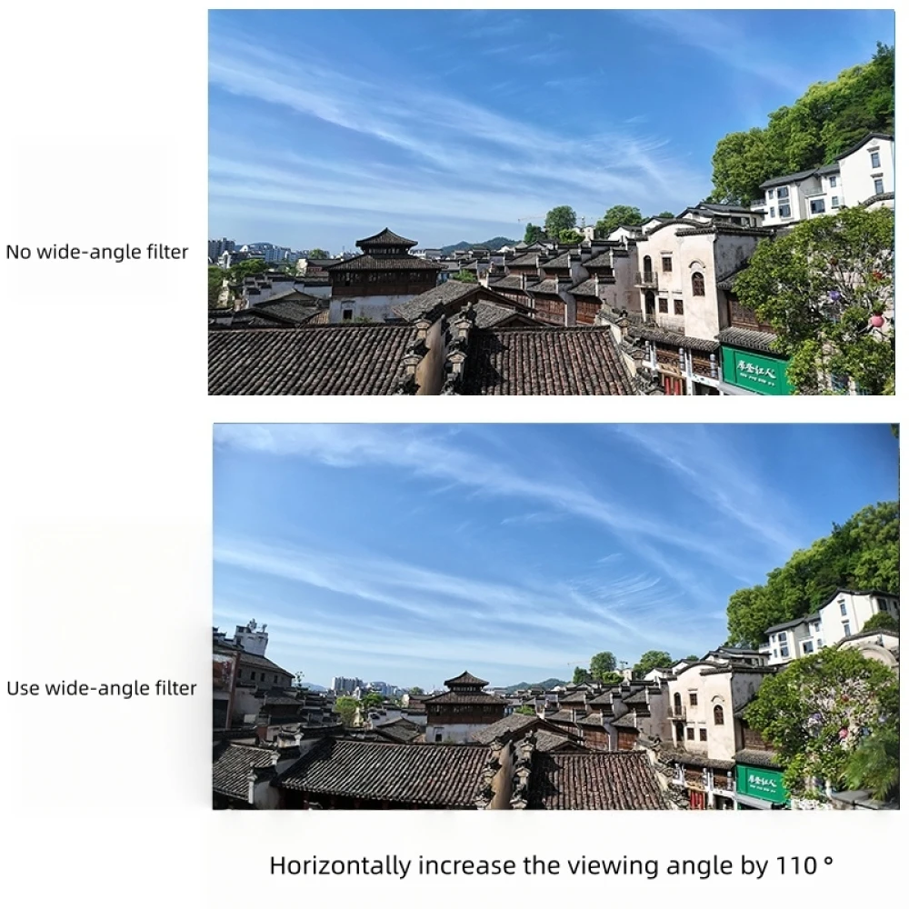 Wide-angle Filter High Definition Magnetic for Insta360 Luna Ultra Camera HD Optical Glass 110° Horizontal View Aluminum Alloy