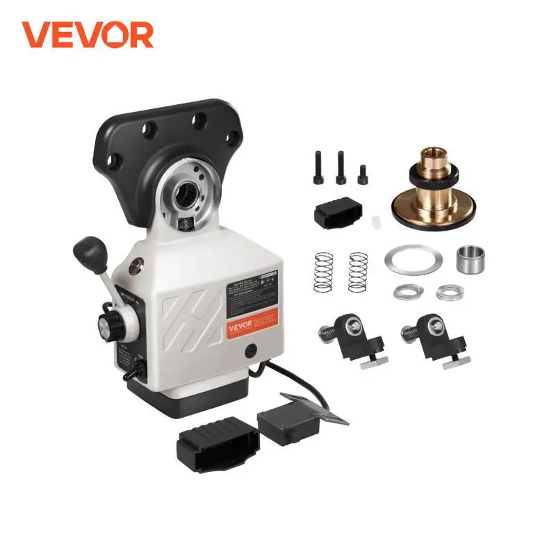 VEVOR X-Axis Power Feed Kit AS-250-150 for Bridgeport Milling Machine 0-200RPM 150LBS Torque Low Noise Precise Bearing Durable