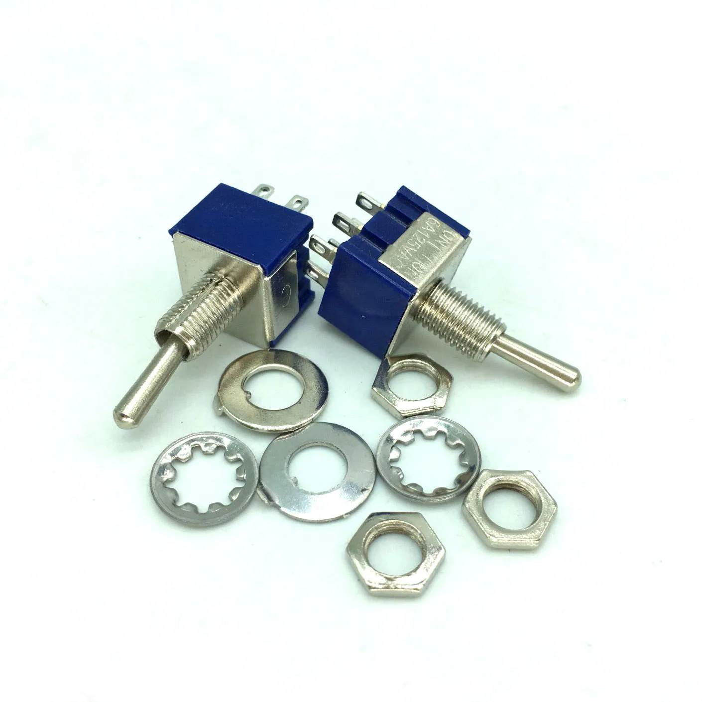 

10 pcs 2 Position MTS-202 ON-ON SPDT Toggle Switch Mini Switches Latching Switch 3 Position MTS-203 ON-OFF -ON SPDT DPDT