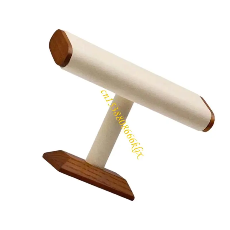 Walnut Velvets مسطح أنبوب المجوهرات شاشة الوقود من حلقات الأقراط 066C