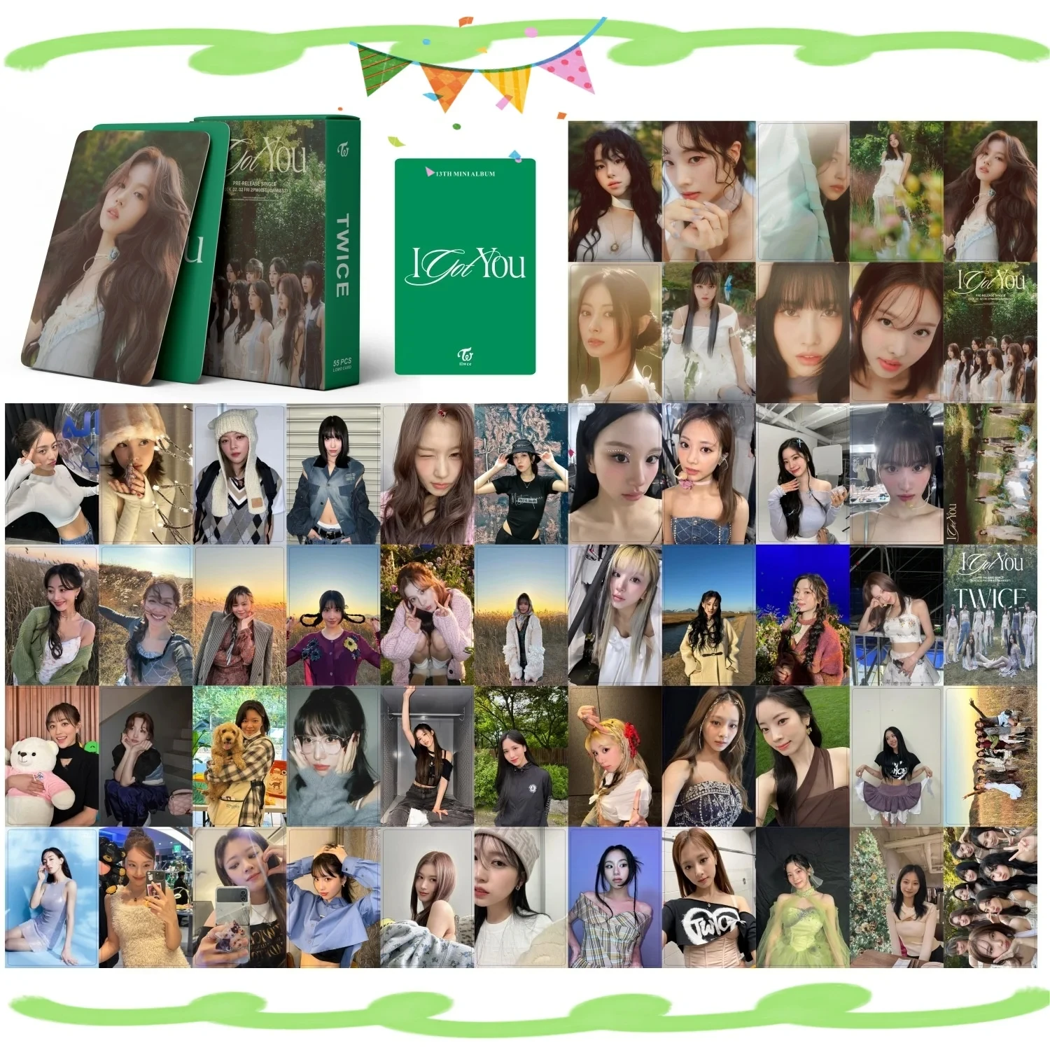 Imagem -02 - Cartões Idol Lomo eu te Got Novidades Album Photocards Cartão de Impressão hd Nyeon Yoo Jungyeon Momo Grupo Fãs Presente Coleção 55 Pcs por Conjunto