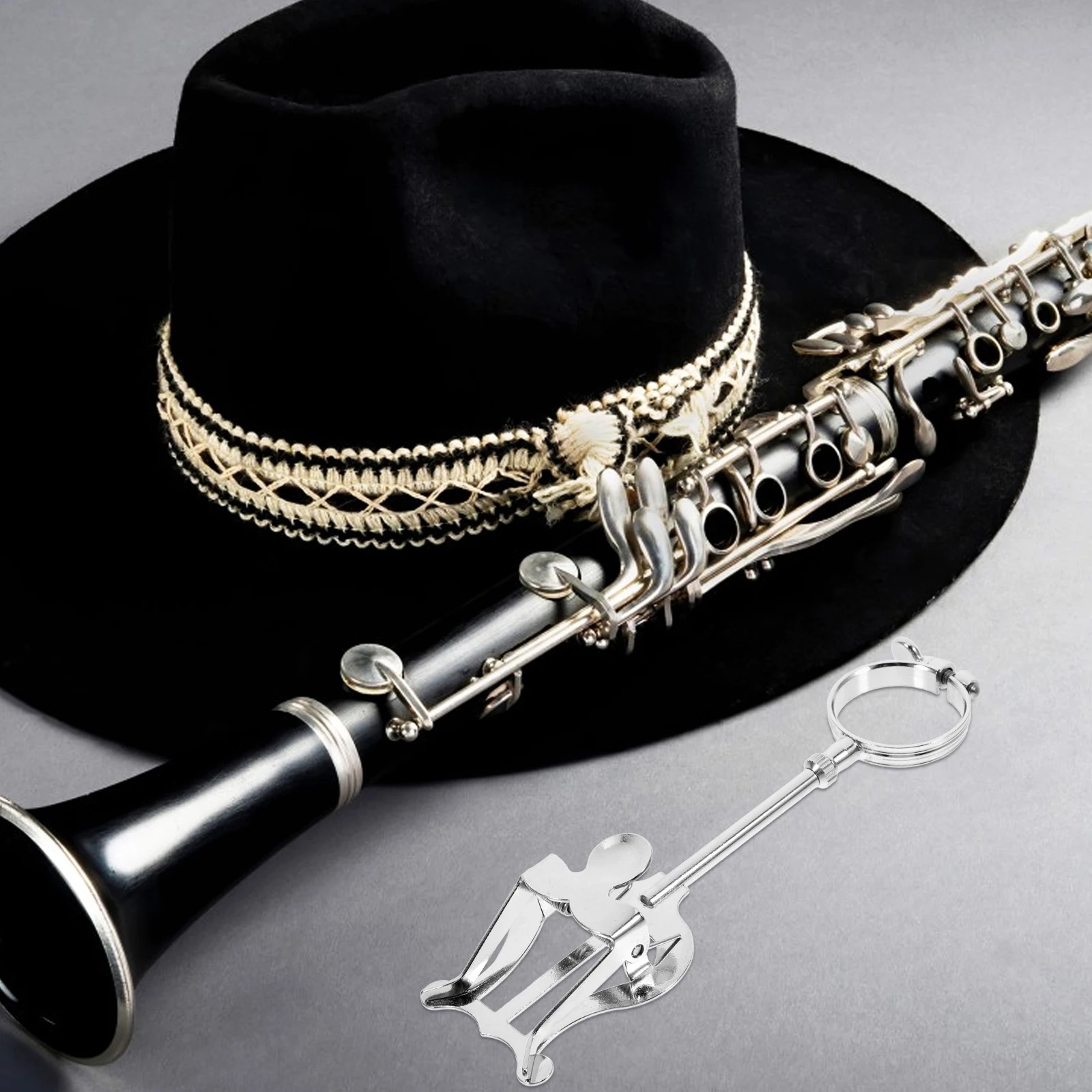 

1Pcs Clarinet Music Score Clip Resistant Iron Portable Lightweight Sheet Music Holder Universal Instrument Accessory