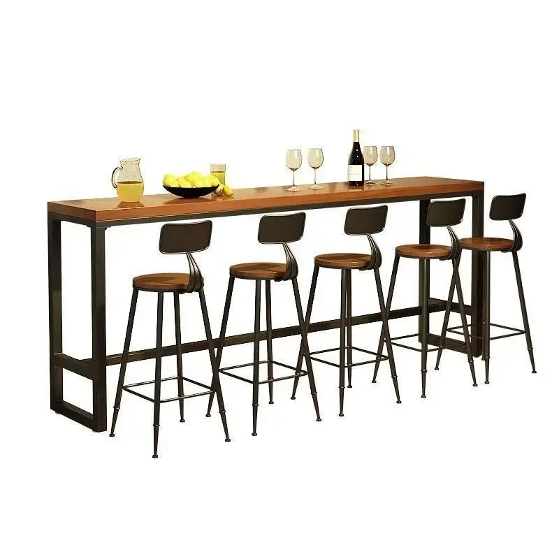 

Бытовой барный стол у стены Длинный стол Высокий стол