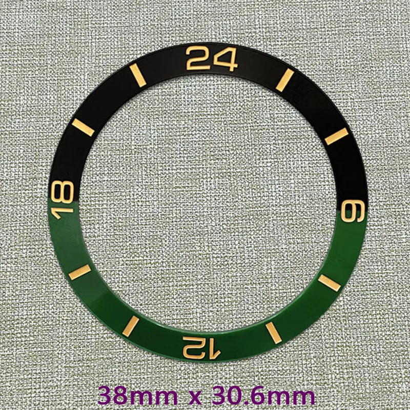 

SKX007 Watch Bezel Insert 38mmx30.6mm Ceramic Bezel Insert Fits SKX007 SKX009 SRPD Case NH35 NH36 Movement Watch Insert Replace