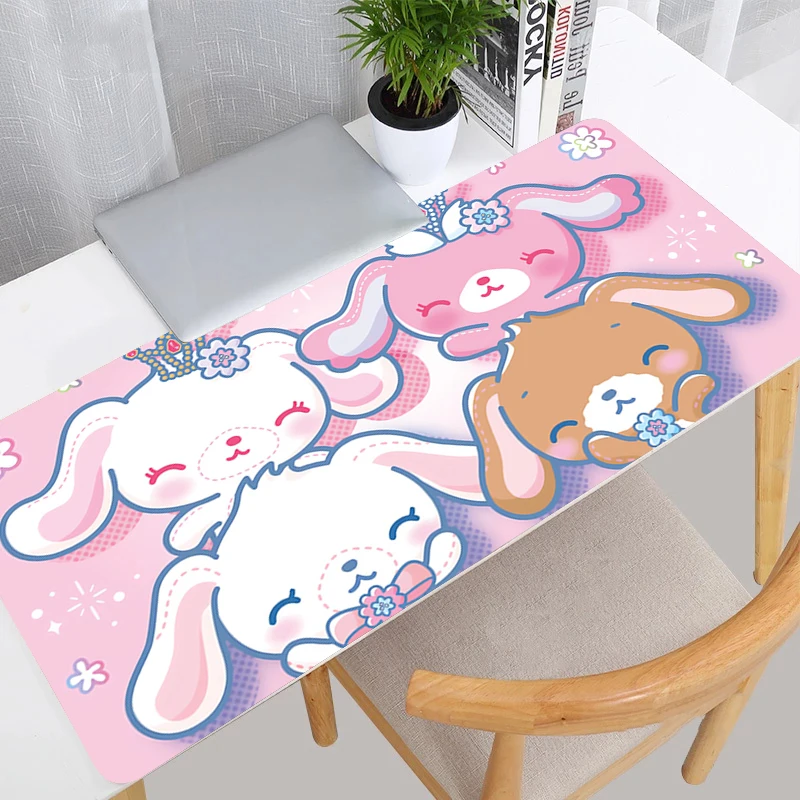 Tappetino per mouse grande S-sugar Bunnies xxl Kawaii Laptop da ufficio Giocatori di e-sport Tappetini da scrivania Accessori da gioco per PC Tappetino per mouse Tappetino per tastiera