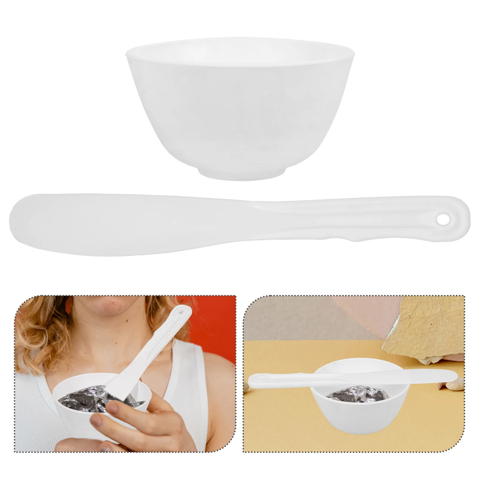 

1Set Mask Mixing Bowl Silicone DIY Tool Set Easy Use Long Lasting Beauty Supply Facial Mask Mixing Bowl Silicone Bowls