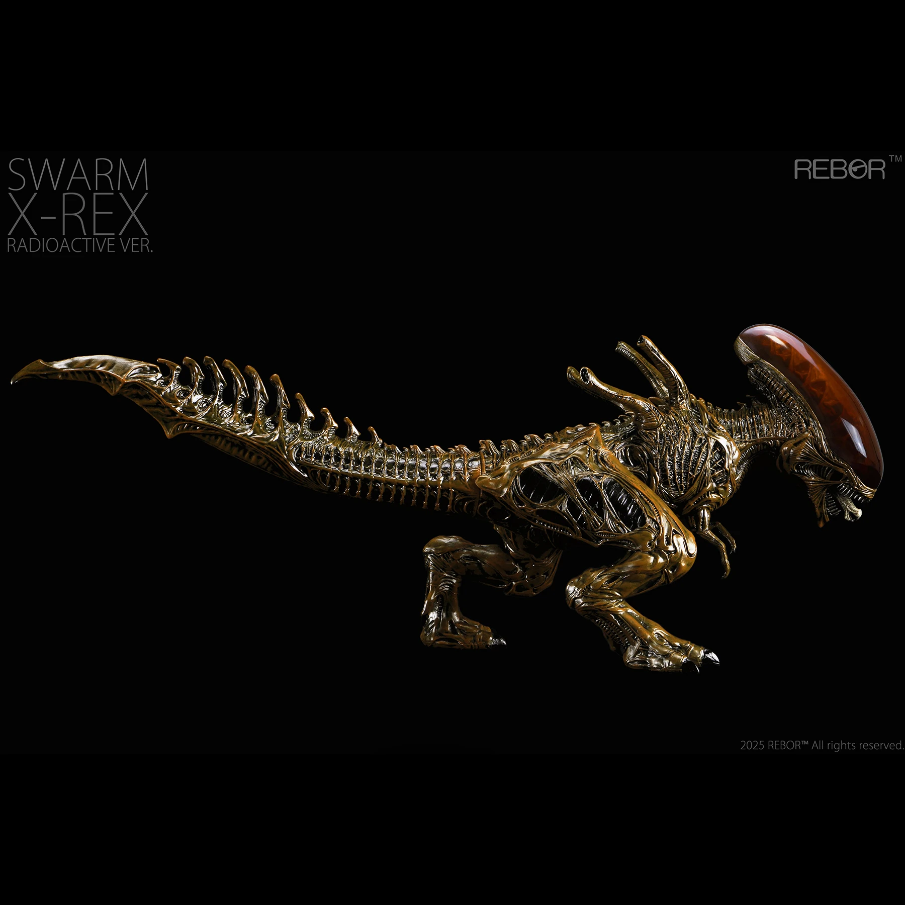 REBOR 1:35 مقياس سوارم X-Rex المشعة البديل Tyrannosaurus ريكس نموذج الحيوان الشكل جمع المشهد ديكور هدية عيد ميلاد اللعب