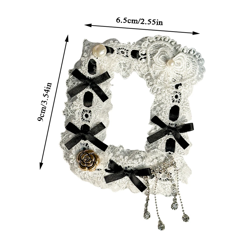 Lolita Lace Edge Photocards Titular para Meninas, INS, Rosa, Preto, Card Protector, Photo Display, Frame, Presente