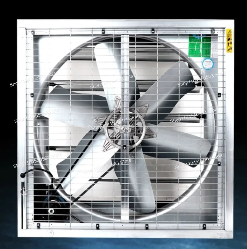 220V/380V Industrial Exhaust Fan, High Power Smoke Extractor Ventilation Cooling Fan for Factory Warehouse Workshop