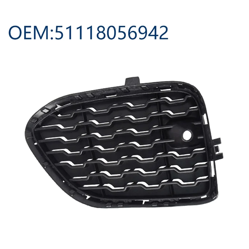 

BT-For BMW X3 F25 X4 F26 Front Bumper Closed M Grille Fog Lamp Frame Bezel