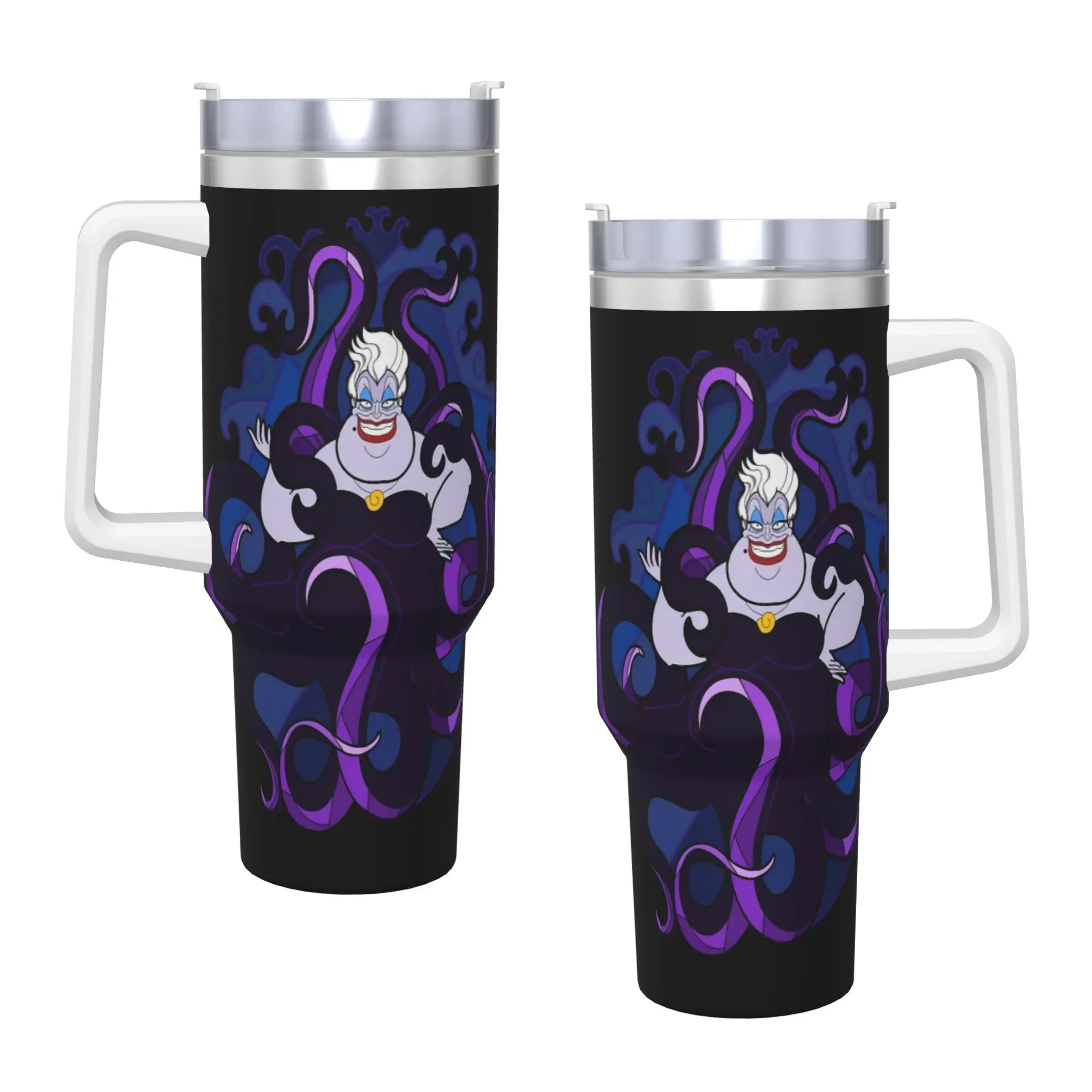 

Sea Witch Ursula Tumbler The Little Mermaid Hot Drinks Water Bottle Keep Heat Stainless Steel Thermal Cups Design Travel Mugs