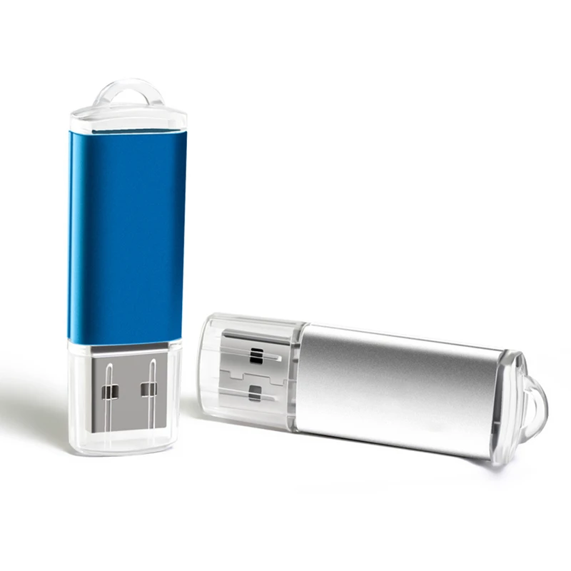 Aangepaste lasergravure LOGO Kleur metalen clip USB3.0 Flash Drive 65 stuks 32 GB