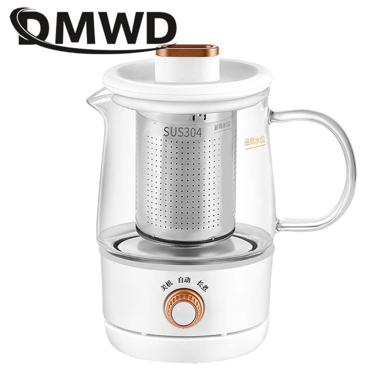 DMWD 350ml Electric Kettle Health Stew Tea Pot Filter Slow Cooker Cup Glass Hot Water Bolier Heating Baby Milk Bottle Warmer EU