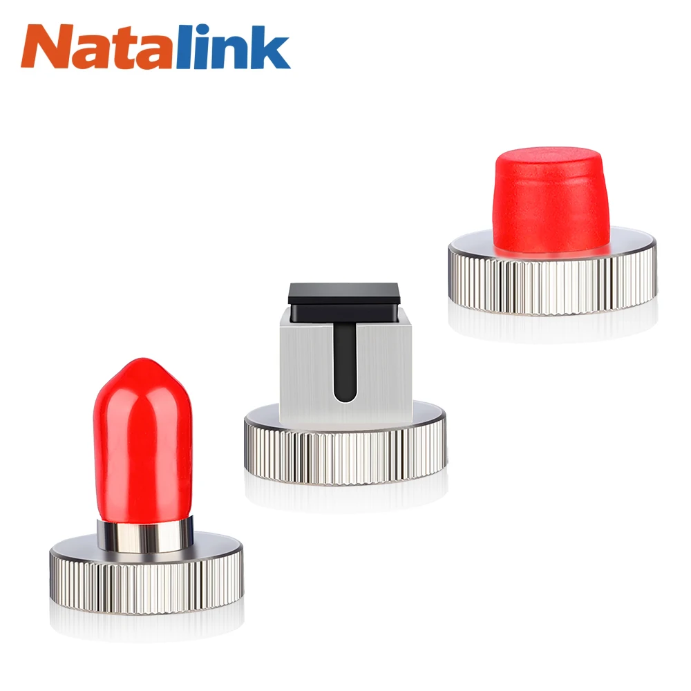 Natalink FC LC ST Optical power meter FC Adapter for Red Pen Metal Cap Fiber Optic Connector Kit Optical Power Meter Conversion