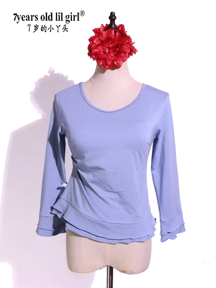 

Belly Dance Top Long Sleeve Modal Cotton Professional Bellydance Shirts Women Practice Clothes GXX09