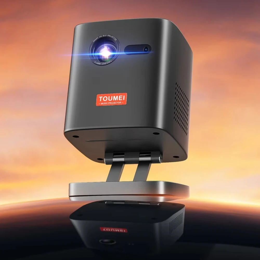 

Yinzam Mini Projector DLP Projector 480P Smart Android 9 Outdoor Protable Projector 8000mAh As Power Bank Support 4k 3D C1000