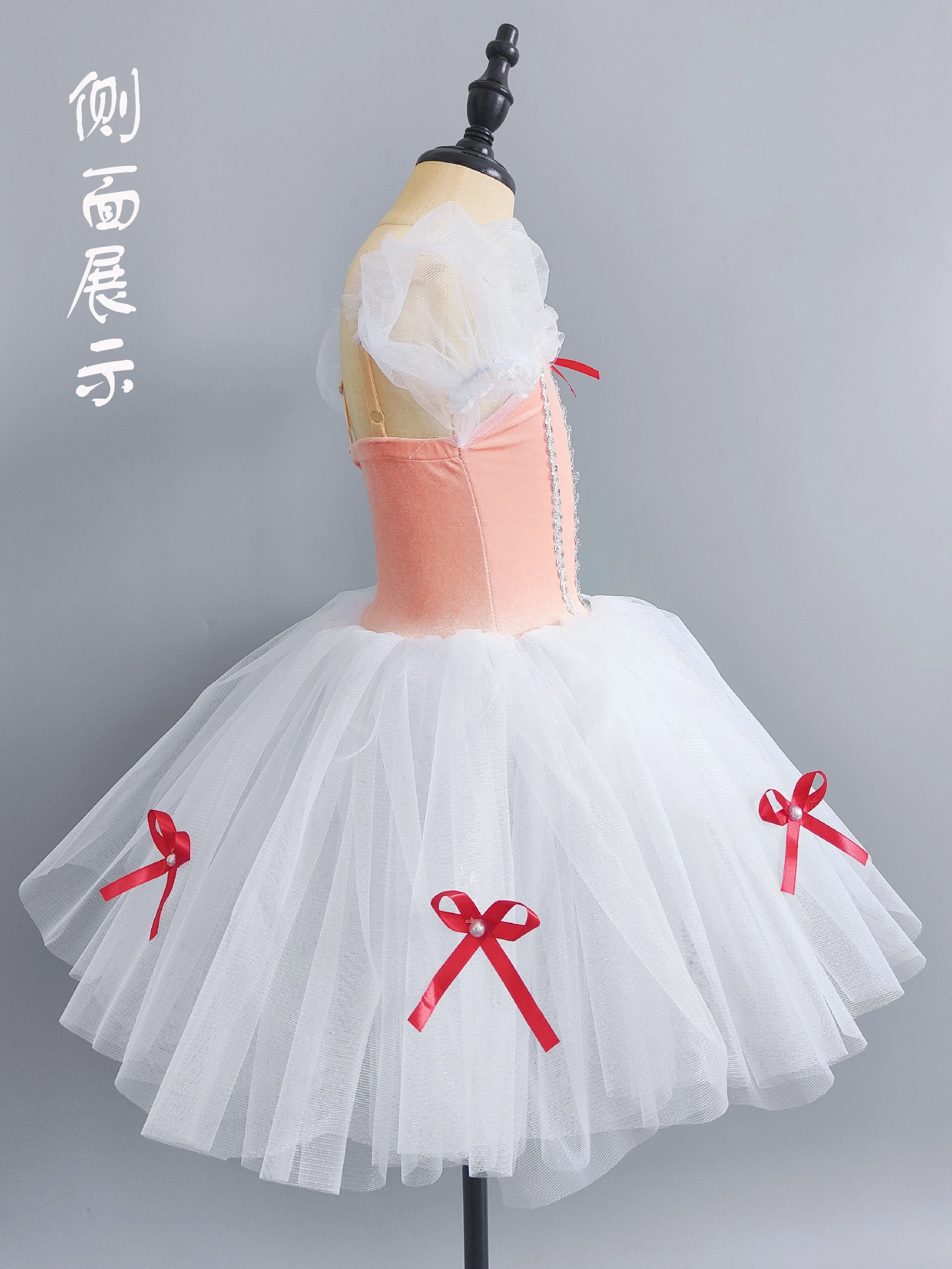 

Children's Ballet Dance Dress Girls' Long Gauzy Skirt Girls' Modern Dance Soft Veil Pettiskirt Performance Organization Chorus