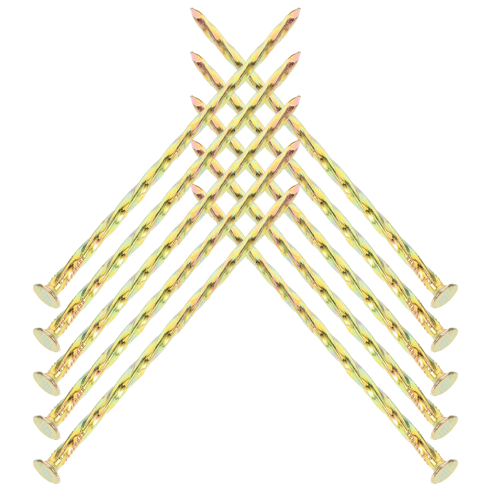 

10pcs Metal Landscape Stakes Carbon Steel Grade 8.8 Durable Turf Nails for Artificial Grass Garden Edging Camping Spiral Anchors