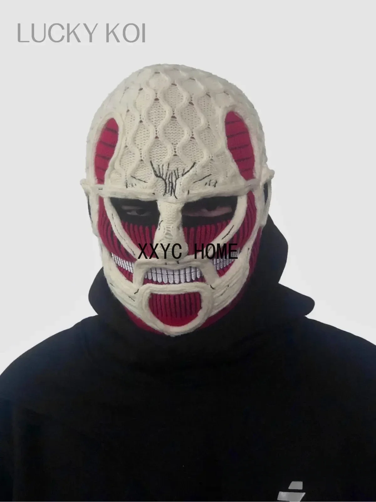 Attack On Titan Mask popular Ski mask  Riding face  mens caps handmade fall winter warm beanies  face mask  hats for men