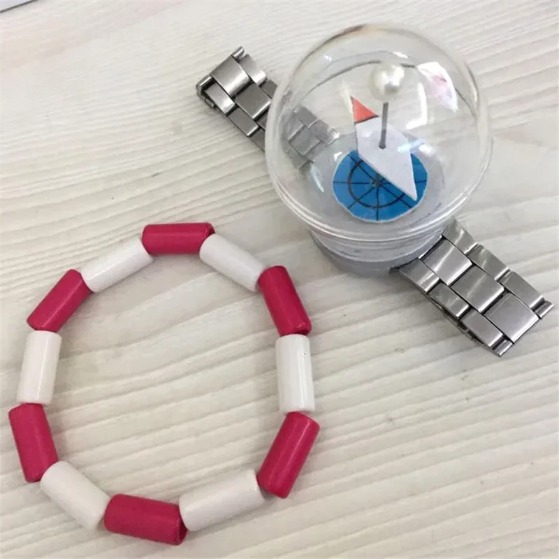 Portgas D. Ace الدعائم قلادة من الخرز الكبير سجل تشكل حقيبة تأثيري مؤشر ساعة اكسسوارات هالوين MN1