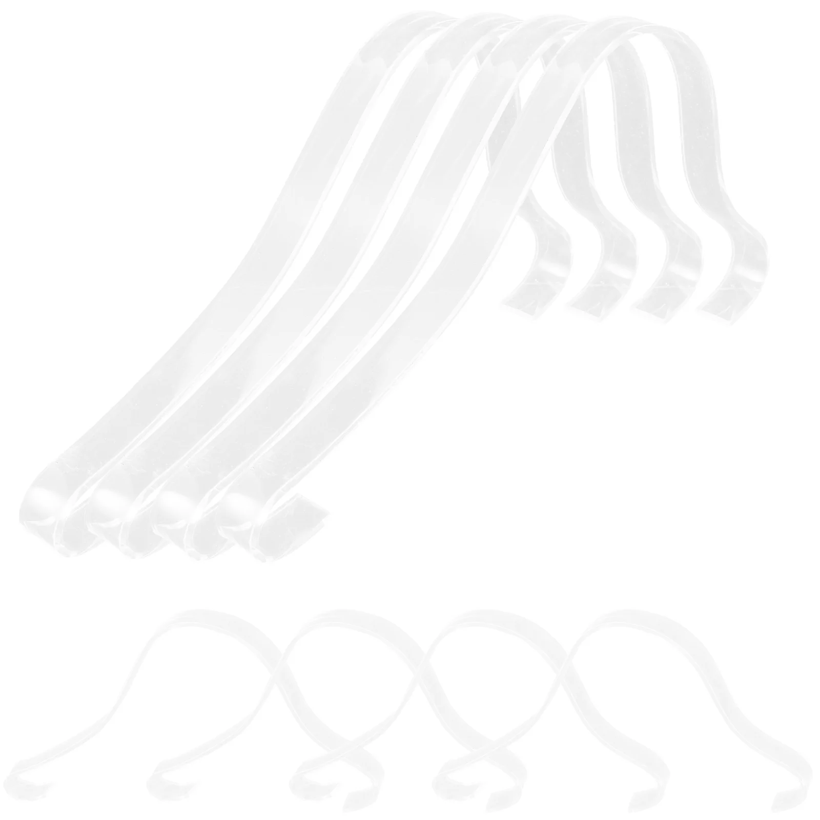 

8 Pcs Transparent Organic Shaper Inserts Clear Form Display Stands Sandals Inner Support Reusable Shoe Rack Holders Lightweight