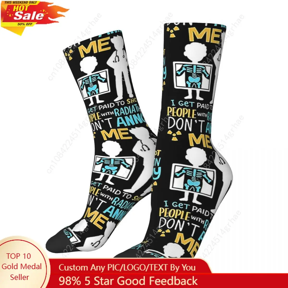 

Dont Annoy Me Radiology Radiologist Gift Socks Harajuku Super Soft Stockings All Season Long Socks Accessories for Unisex Gifts