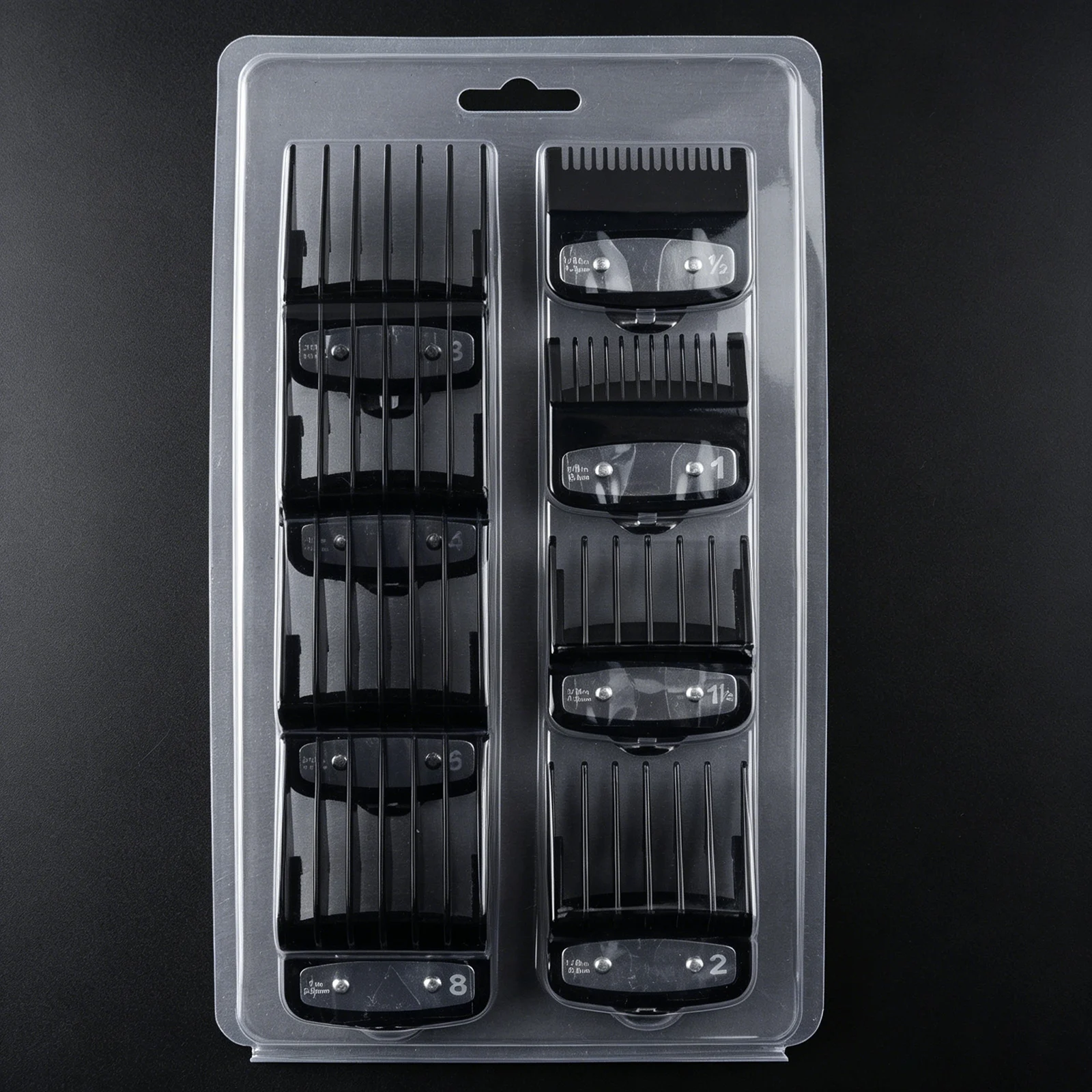 8 Stück/Set Pro Barber Guide Kämme für Wahl Haarschneidemaschine, Haarschnittkamm mit Blisterverpackung, Salon-Haarschneidewerkzeuge – Detail 22