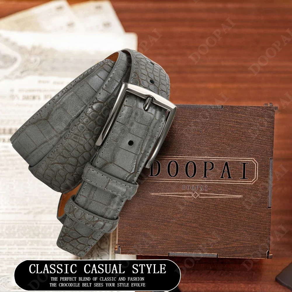 Men Top Quality PU Luxury Leather Waist Strap Black Male Automatic Buckle Jeans Belts for Men