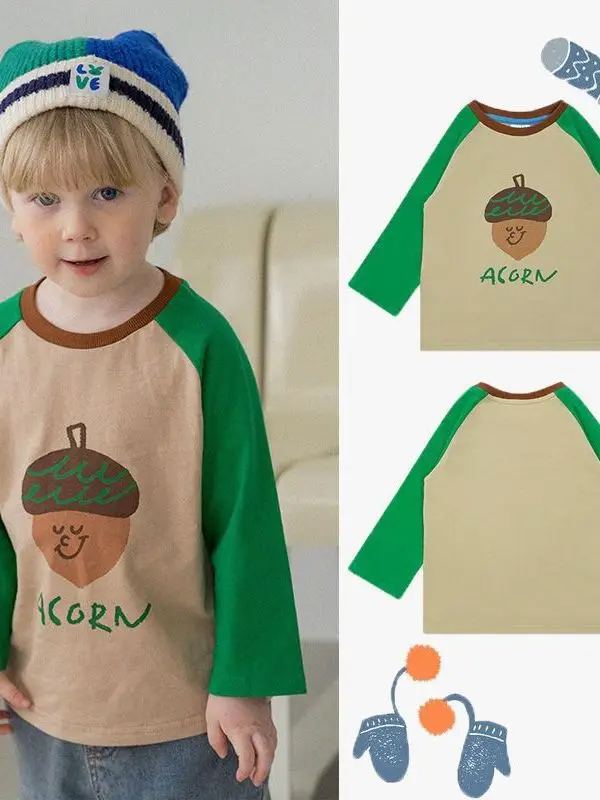 

Jenny&Dave Spot 2023 Autumn New Product Nordic Fashion Children's Long Sleeve Men's and Women's Casual Children's Cotton Raglan