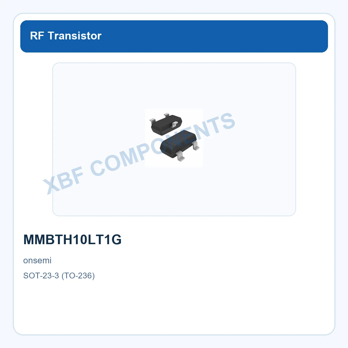 onsemi MMBTH10LT1G RF Bipolar Transistor