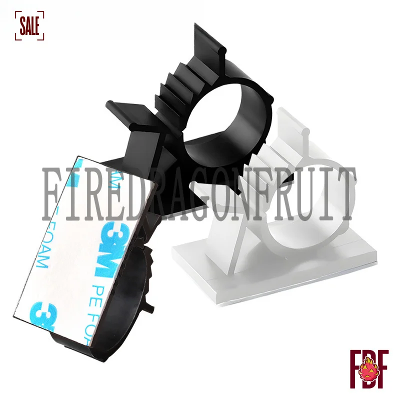 

Регулируемый органайзер для проводов Tie Mount, черные зажимы для организации и фиксации кабелей для дома и офиса