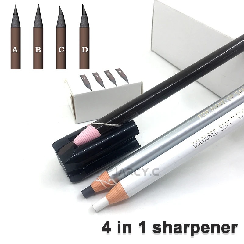 New Microblading Eyebrow Pencil Sharpening Kit Permanent Makeup Tattoo Supplies for Waterproof Eyebrow Pencil Sharpener Tip Thin