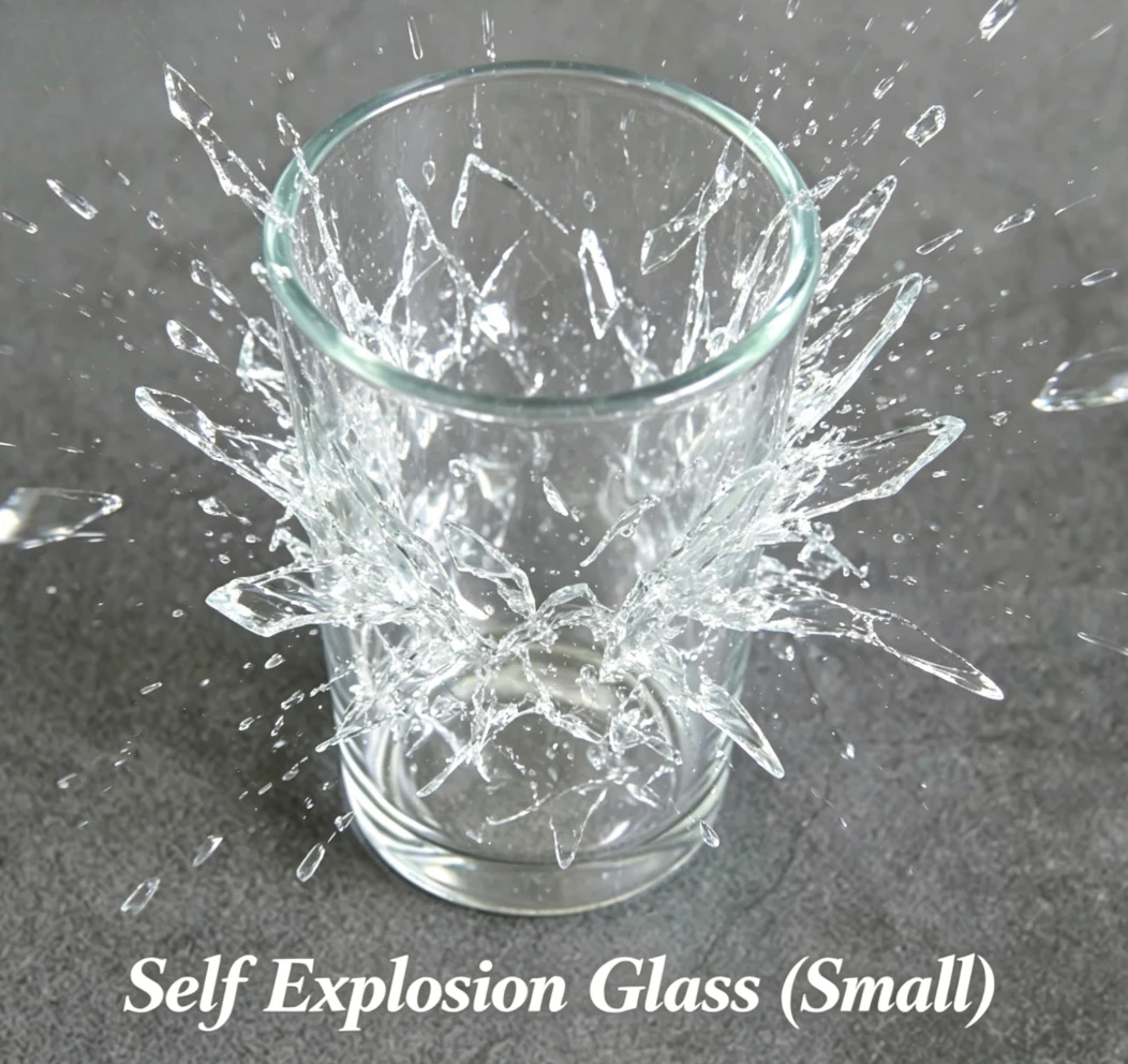

SELF EXPLODING Gimmicks Glass Small Professional Magic Tricks Magician Stage Close Up Illusion Mentalism Accessories