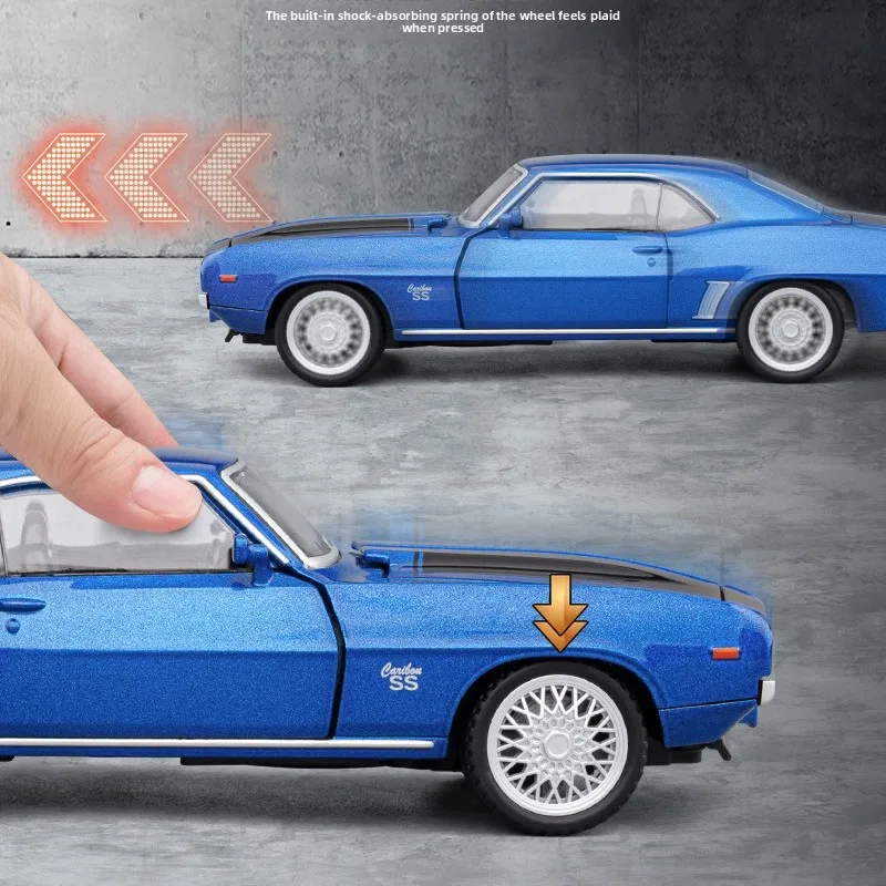 1:32 SS Supercar Alloy Car Model Sound and Light Pull Back Children's Toy Collectibles Birthday gift