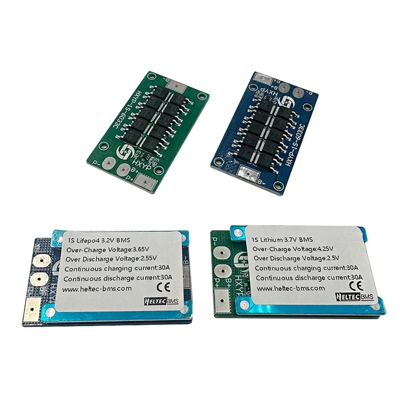 1S 30A BMS 3.2V 3.7V 18650 Lifepo4 battery bms protection board single cell Over charge/Discharge protection