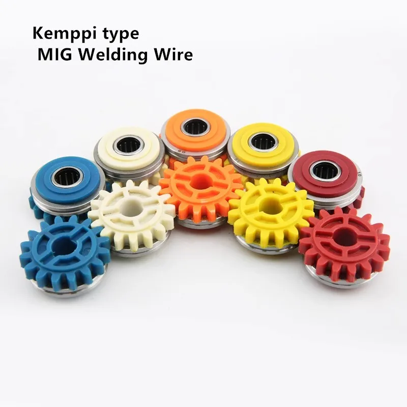 Kemppi type MIG Welding Wire Feeding Roll V U Knurl Groove 0.6mm 0.8mm 1.0mm 1.2mm Size 35*18*10 Wire Feeder Roller