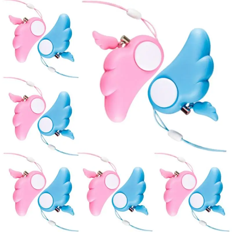 Dispositivo anti-lobo ao ar livre feminino, alarme pessoal eletrônico de autodefesa feminina, bonito pingente de bolsa para celular