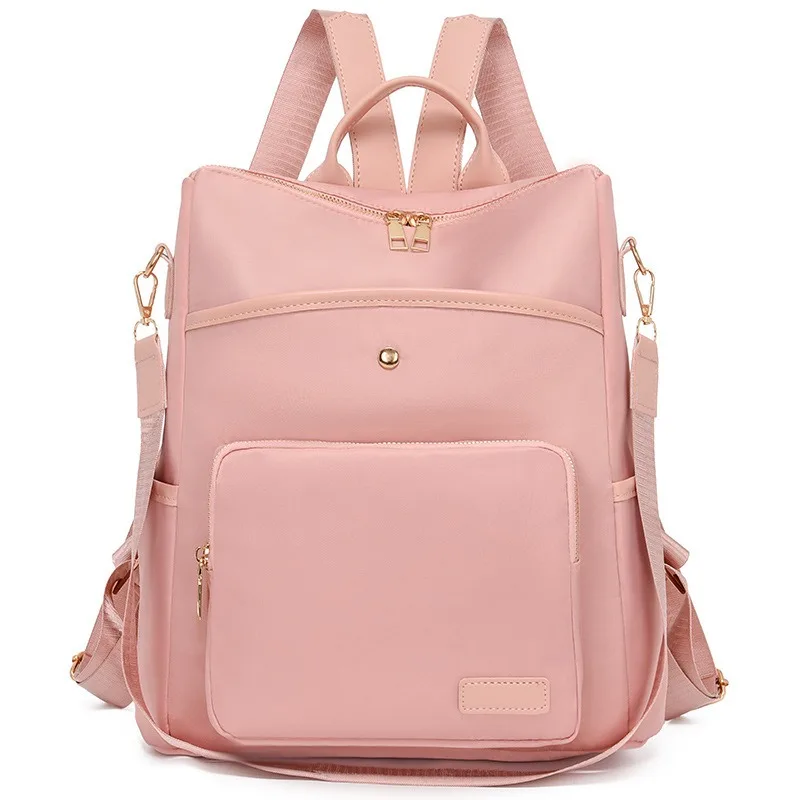 حقيبة كروس نسائية حقيبة كتف جلدية ناعمة جديدة على الطراز الكوري حقيبة ظهر كلاسيكية بسيطة بلون سادة حقيبة سفر عصرية