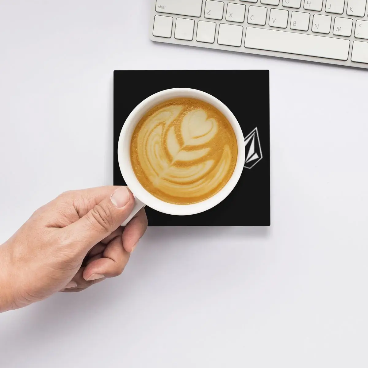 V-Volcom شعار كوستر السيراميك الخبز حصيرة الجدول الديكور والاكسسوارات حصيرة للمطبخ المفارش لطاولة العشاء القهوة حصيرة