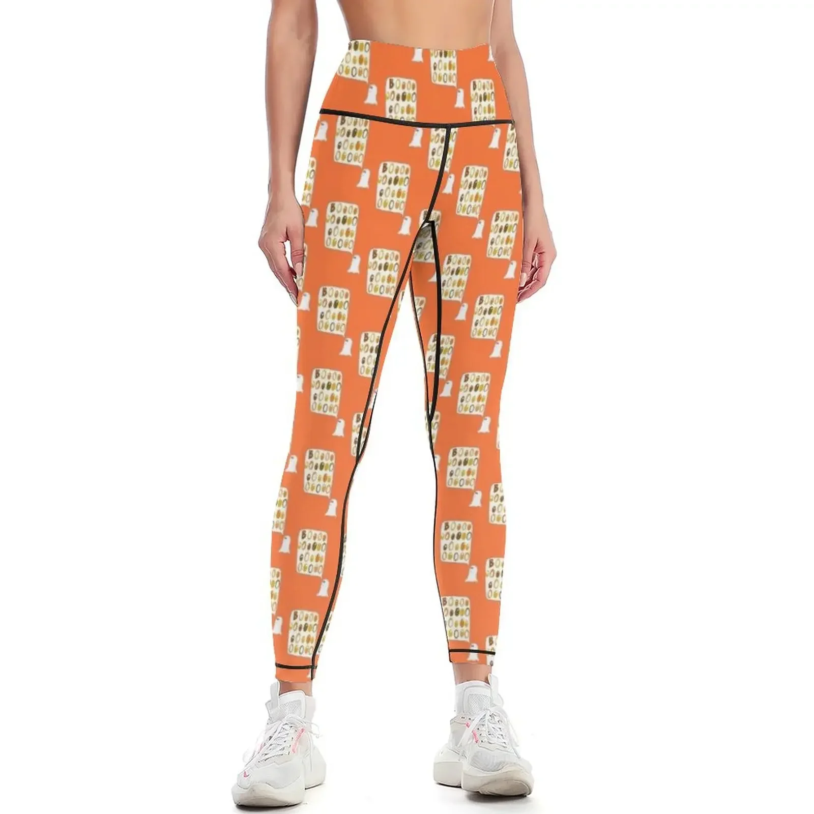 

Halloween "BOO" Ghost Leggings Training pants Women's tights Golf wear workout clothes for Womens Leggings