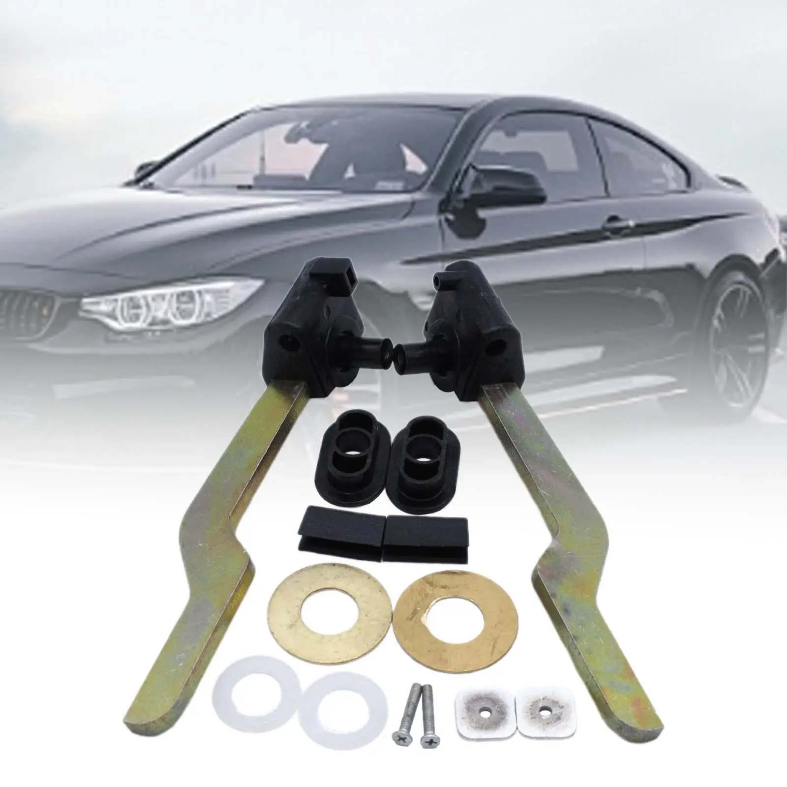 Roof Lock Latch Top Frame Repair Kit 54347031361 Sturdy Metal Compatible Auto Accessories for E46 Convertible 316 323