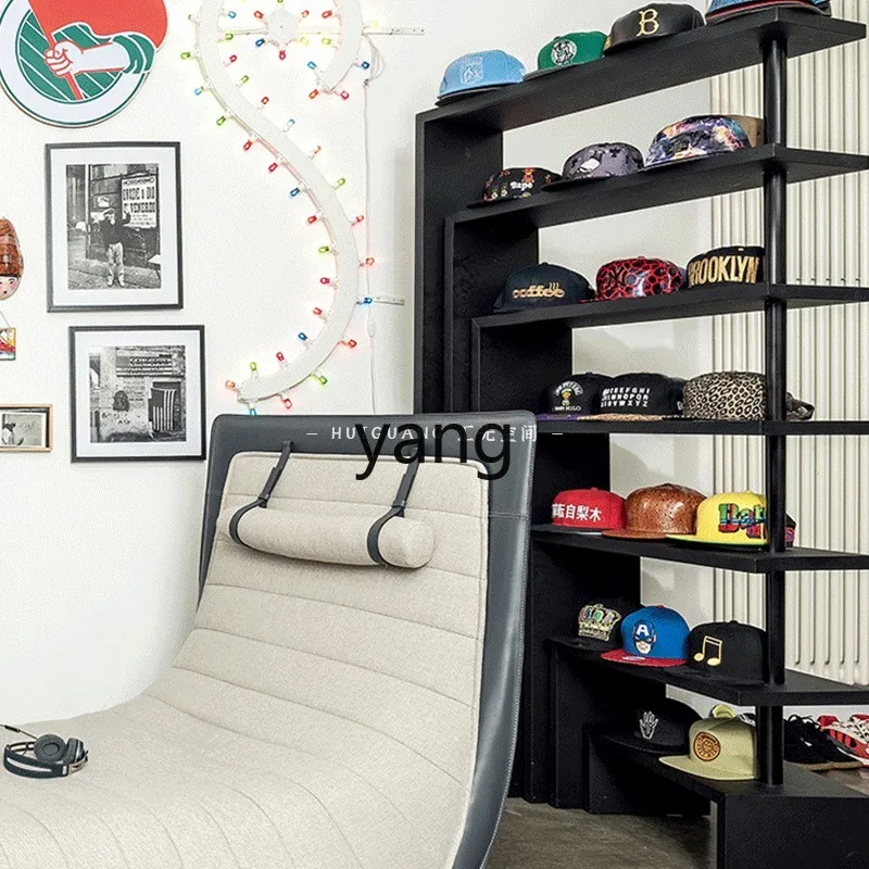 LTT light luxury modern rotating bookshelf floor rack Italian multi-layer display shelf