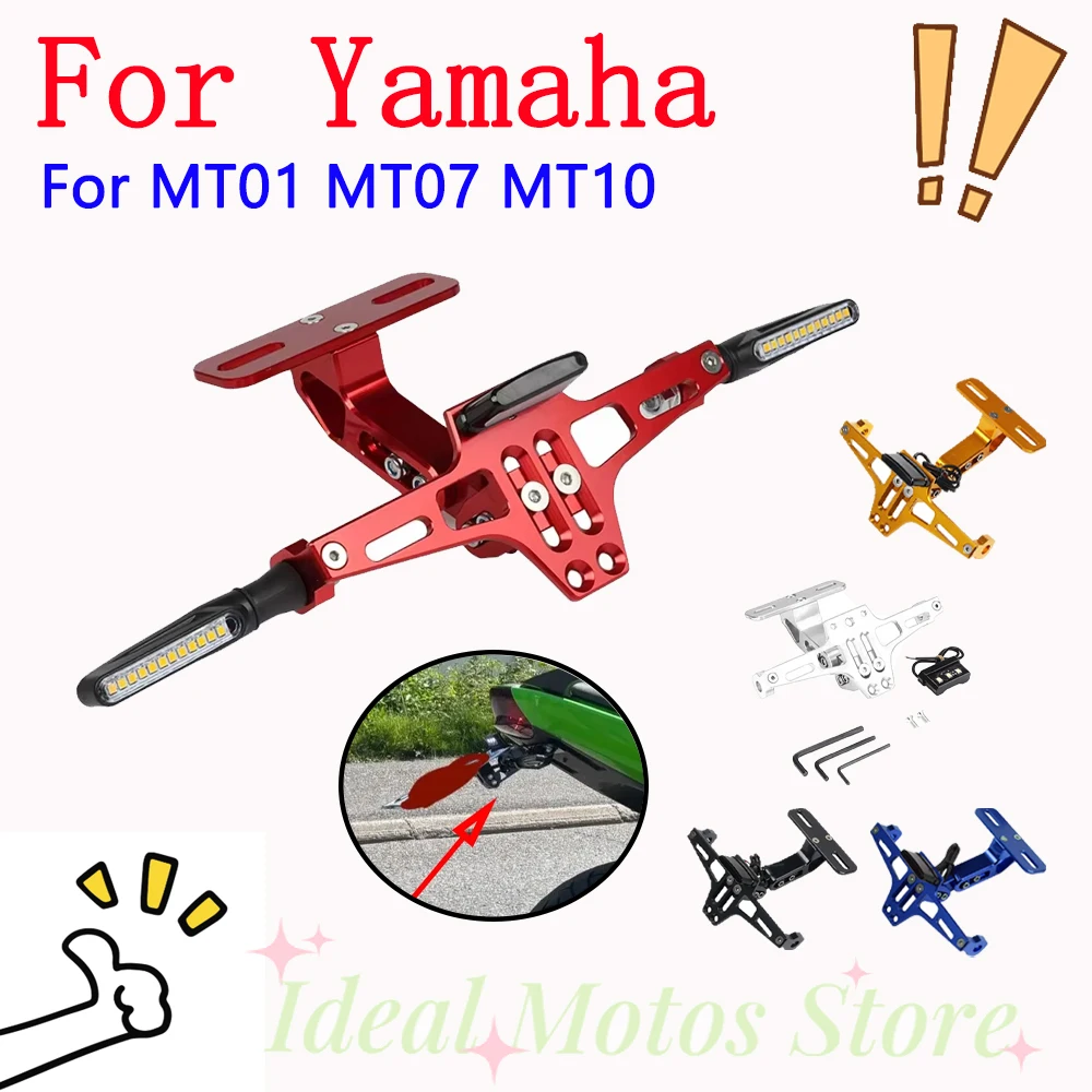 

Registration License Plate Holder Bracket Support Turn Signal Light Motorcycle Accessories For Yamaha MT07 MT09 Tracer 900 9 GT