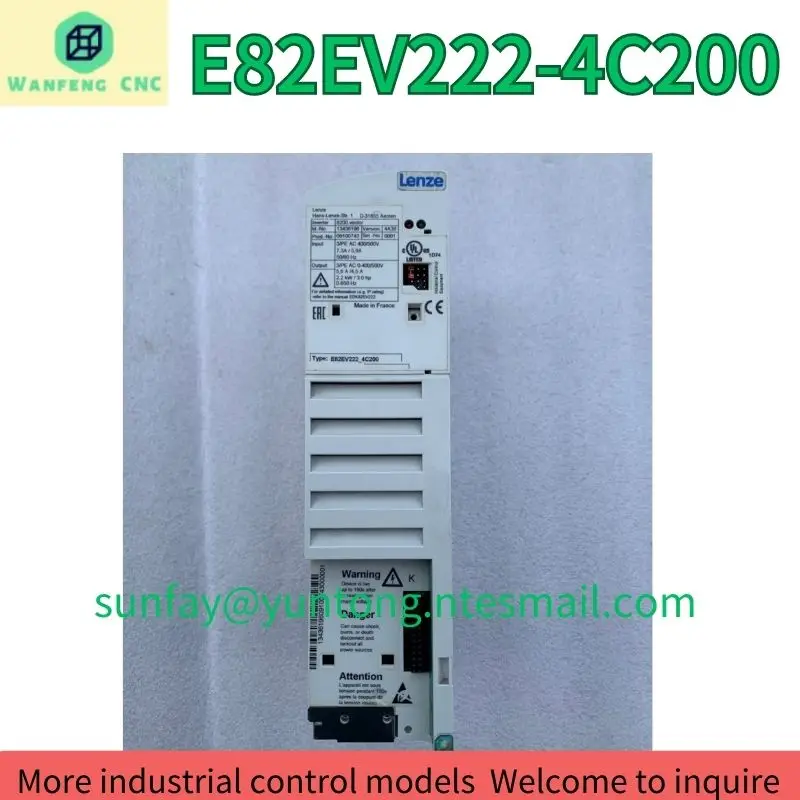 second-hand 8200 frequency converter E82EV222-4C200 380V 2.2KW test OK Fast Shipping